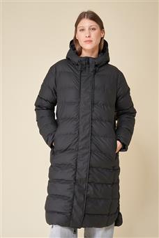 Tanta Puddle Quilted Coat - Black