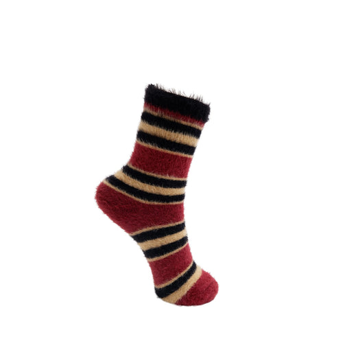 Black Colour Patricia Soft Socks - Wine