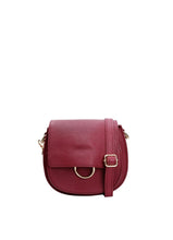 Black Colour Olivia Crossover Leather Bag - Army/Black/Wine