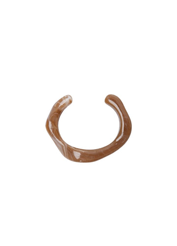 Black Colour Cara Bangle - Latte