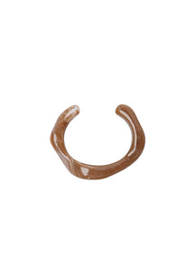 Black Colour Cara Bangle - Latte