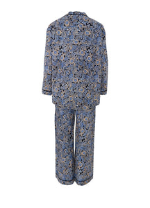 Black Colour Norma PJ's - Paisley (Blue)