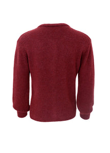 Black Colour Bella Knit Cardigan - Plum