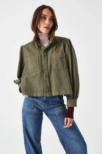Seventy + Mochi Ziggy Cropped Jacket - Khaki