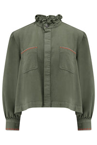 Seventy + Mochi Ziggy Cropped Jacket - Khaki