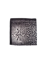 Black Colour Rani Leo Mini Scarf - Grey