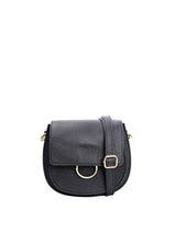 Black Colour Olivia Crossover Leather Bag - Army/Black/Wine