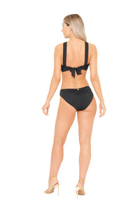 NAIA Beach Selene Bikini Bottoms - Black