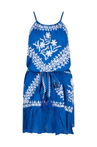 Pranella Poppy Mini Dress - Cobalt Blue