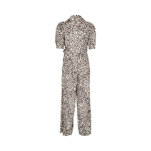 Sofie Schnoor Leopard Print Jumpsuit - Brown & Cream