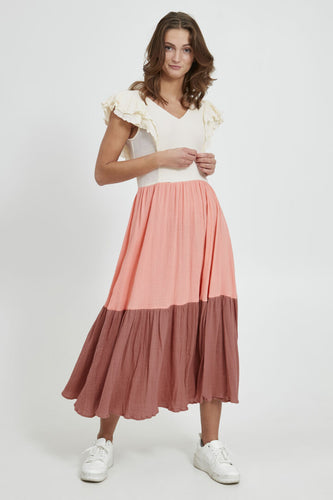 B Young Forever Joline Dress - Coral Cloud