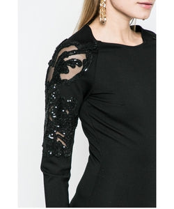 Silvian Heach Medrado Sequin Dress - Black