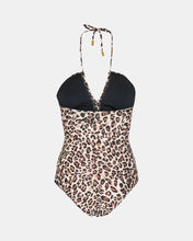 Sofie Schnoor Leopard Print Swimsuit - Brown & Cream